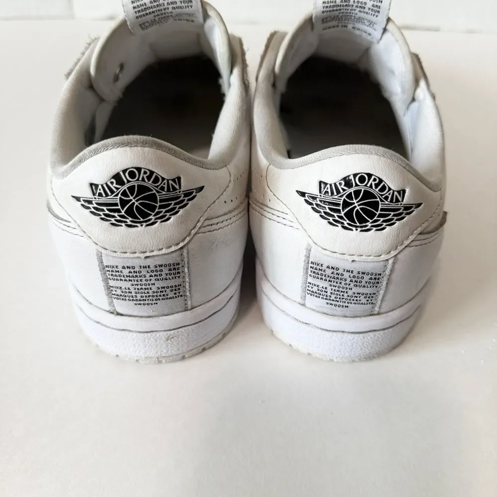 Nike Air Jordan 1 Women’s Retro Low Slip On Snap White Sneaker AV3918-100 Sz 7.5
